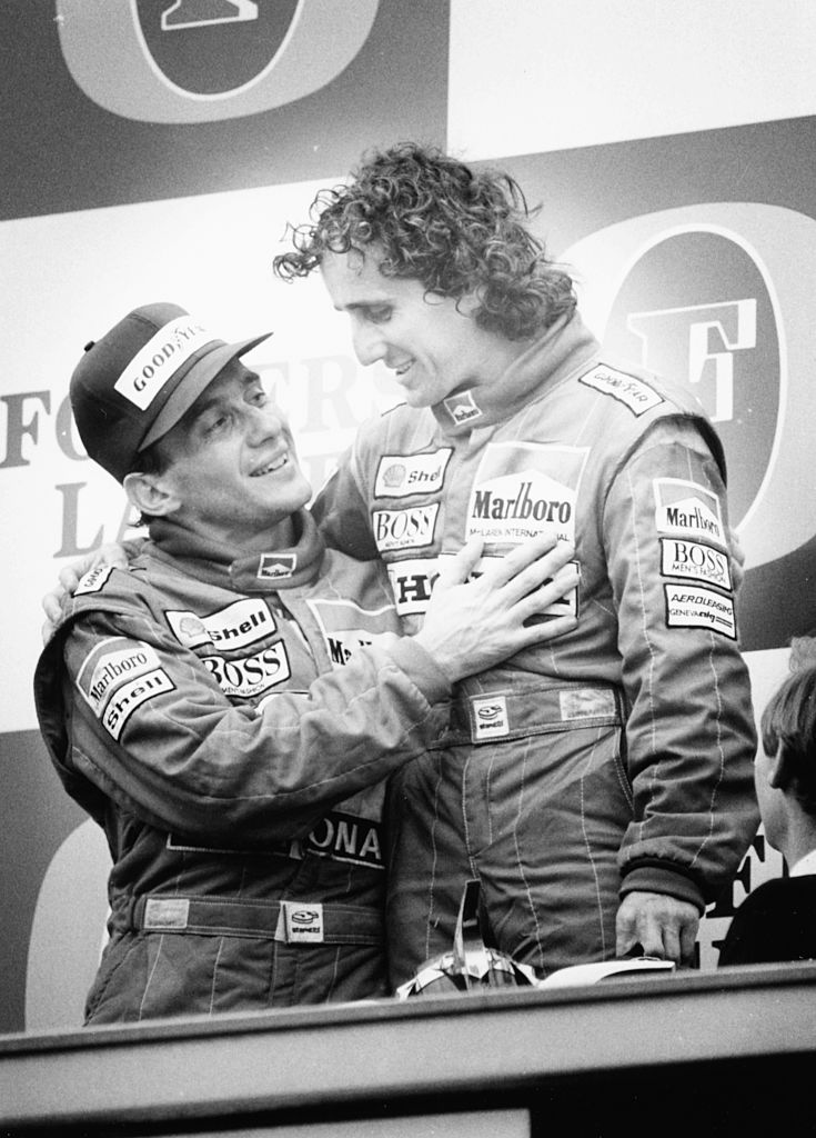 Ayrton Senna y Alain Prost