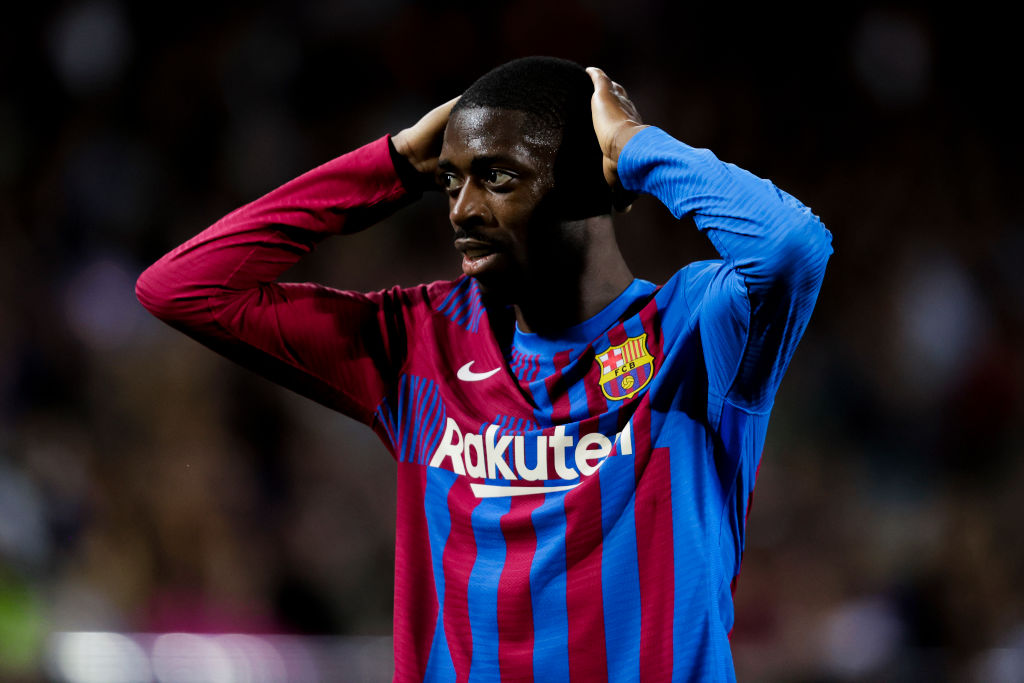 Ousmane Dembélé con el Barcelona