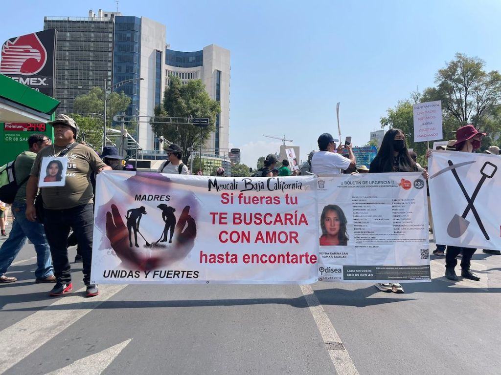 Manifestación de Madres Buscadoras