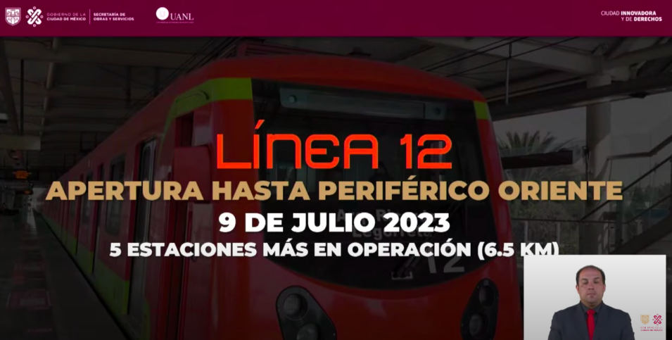 El 9 de julio reabrirán 5 estaciones del tramo elevado de la línea 12 del Metro