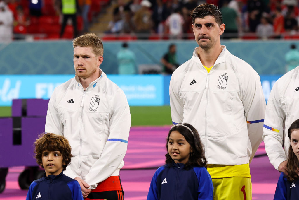 Kevin de Bruyne y Thibaut Courtois