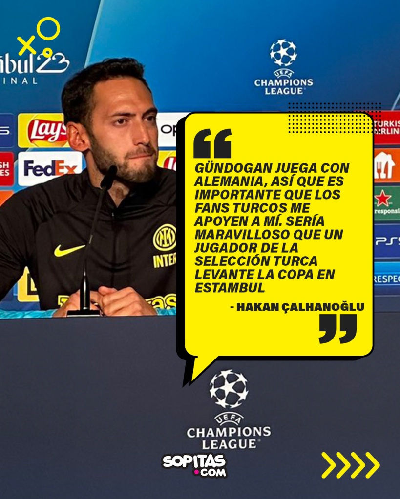 El mediocampista de Simone Inzaghi sobre Ilkay Gundogan, jugador de origen turco y rival en la final