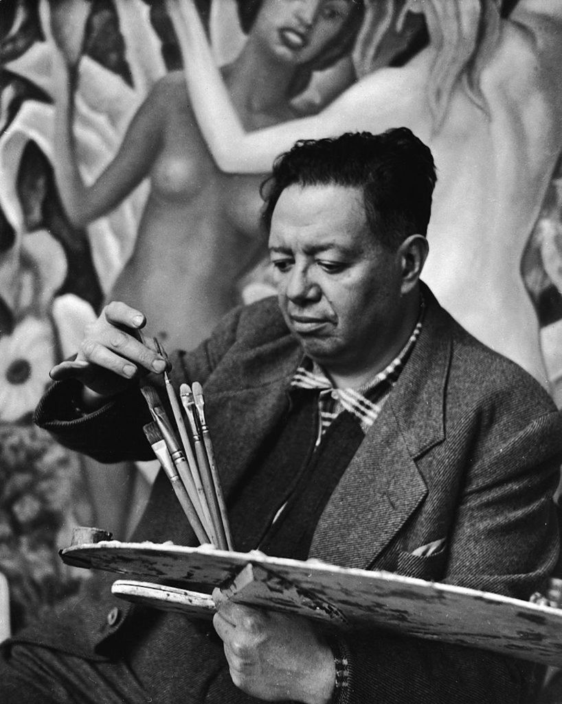 "Dios no existe" la frase de Diego Rivera.