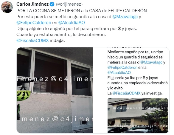 robo casa felipe calderon