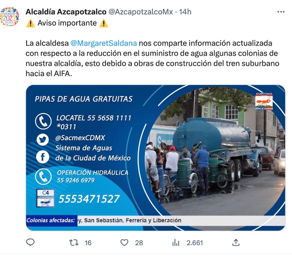 En CDMX habrá corte de agua en julio: ¿Dónde, cuándo y por qué?