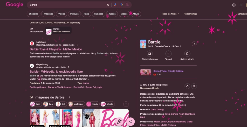 barbie google