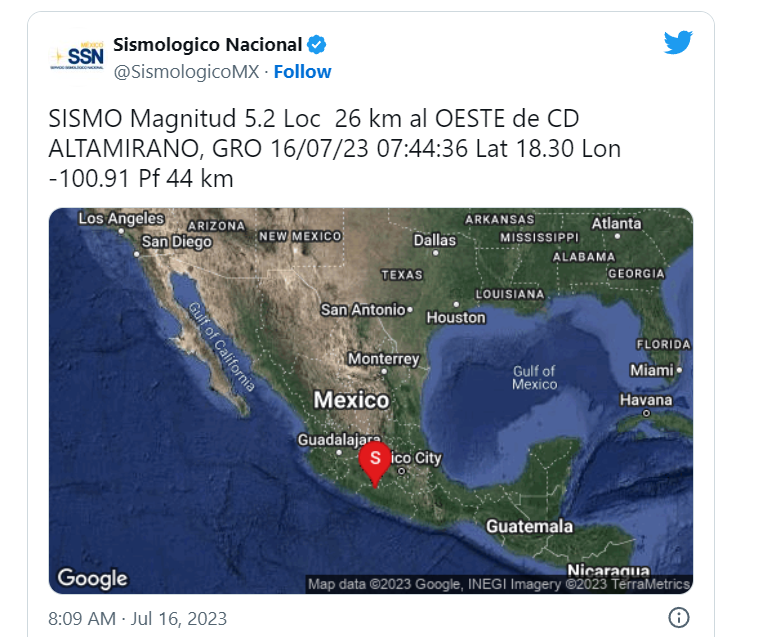 Por qué no sonó la alerta  sísmica este 16 de julio