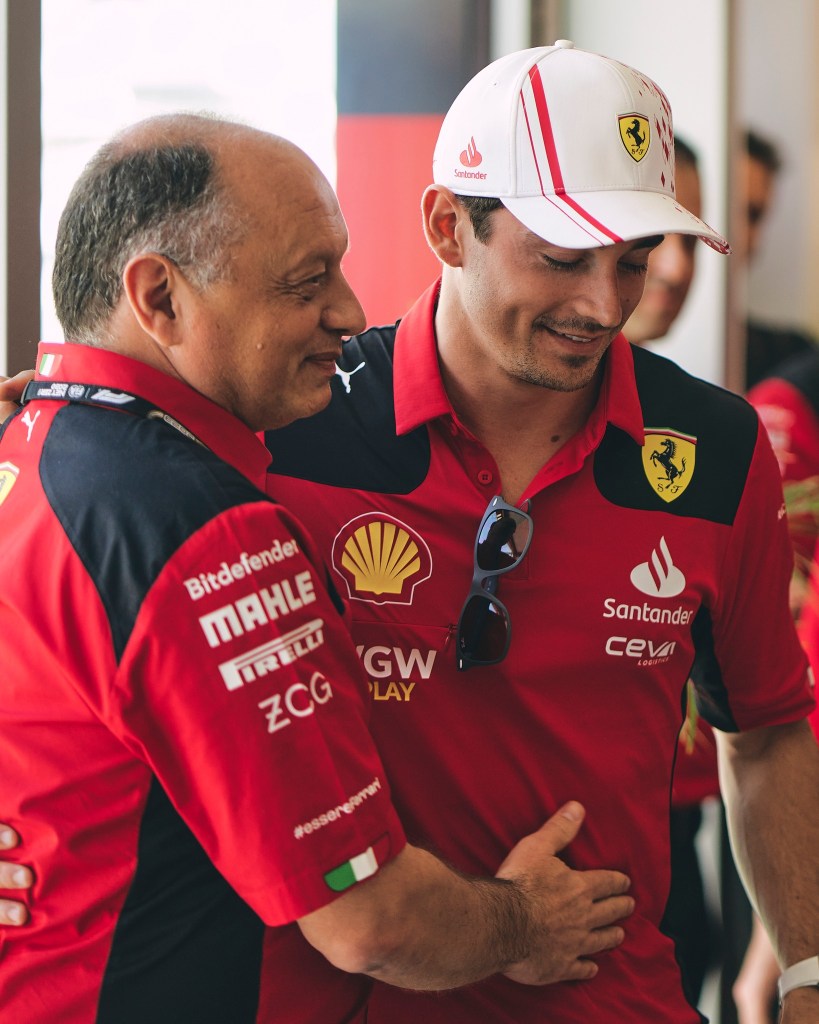 Vasseur con Charles Leclerc