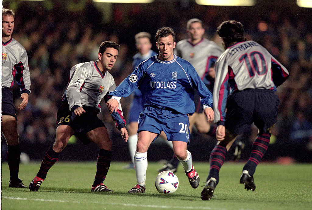 Jeri Litmanen con el dorsal 10 en el Barcelona