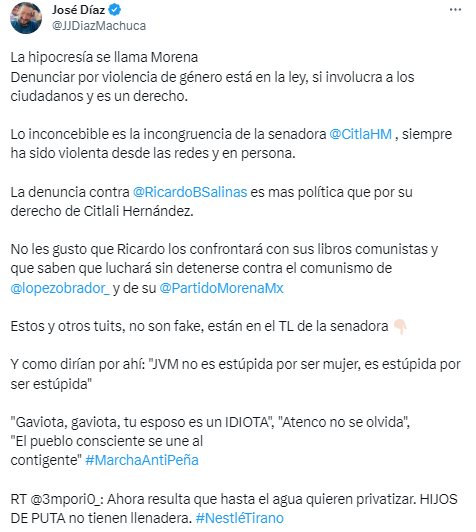 Salinas Pliego y Citlalli Hernández: ¿Puede el INE ordenar borrar tuits a un ciudadano por violencia política de género?