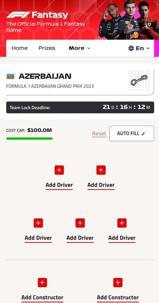 Así luce la app de F1