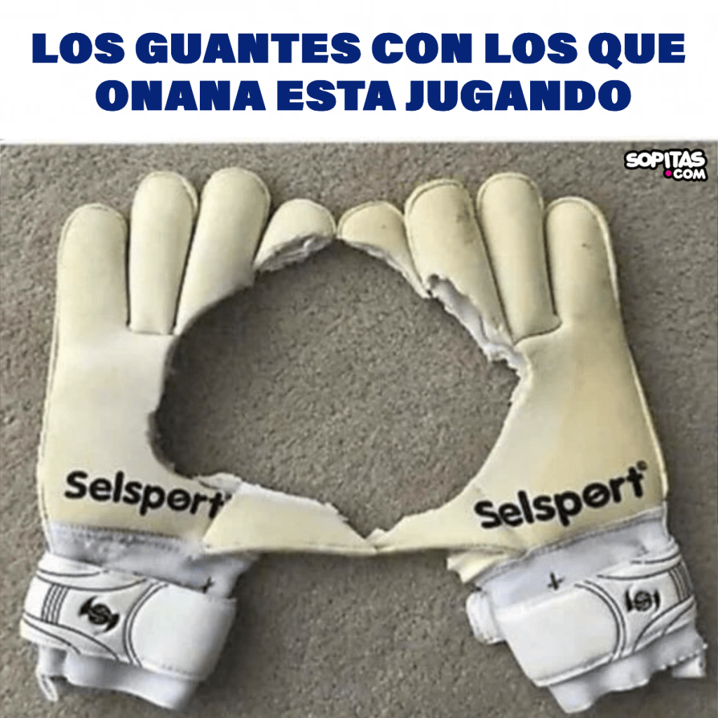 ¿Así eran los guantes de Onana?