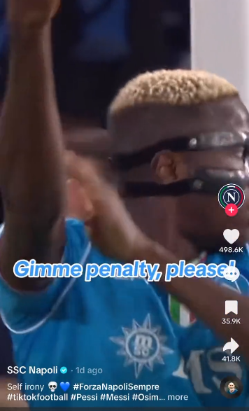 Victor Osimhen podría demandar al Napoli por burlarse de él en TikTok