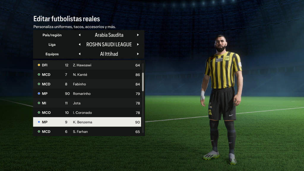 Así se ve Benzema en el videojuego