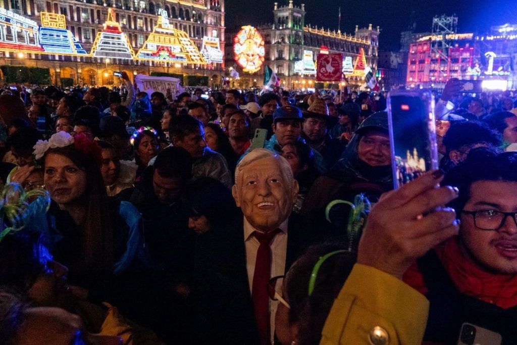 El Zócalo de la CDMX en el Grito de Independencia 2023.