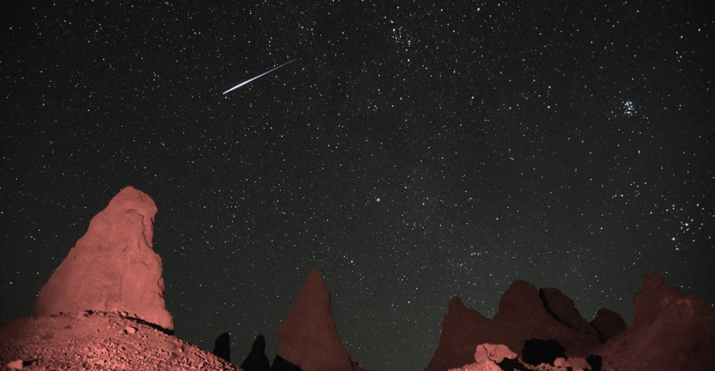 Lluvia de estrellas en marzo.