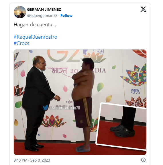 Secretaría de Economía explica por qué Raquel Buenrostro llegó en Crocs a la reunión del G20