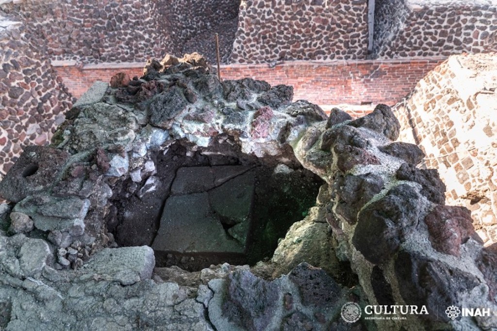 Ofrenda en el Templo Mayor de la CDMX.