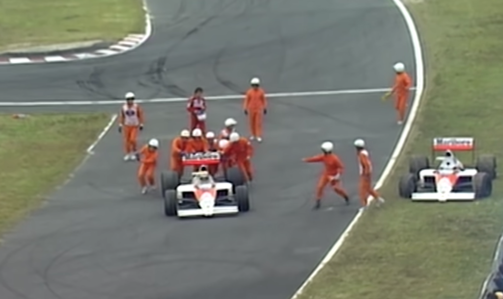 Ayrton Senna en el GP de Japón 1989