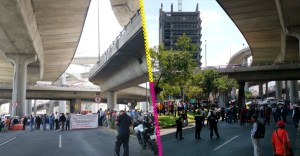 Bloqueo en Periférico Sur.