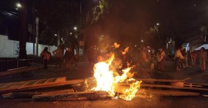 Barricada de comunidades otomíes.