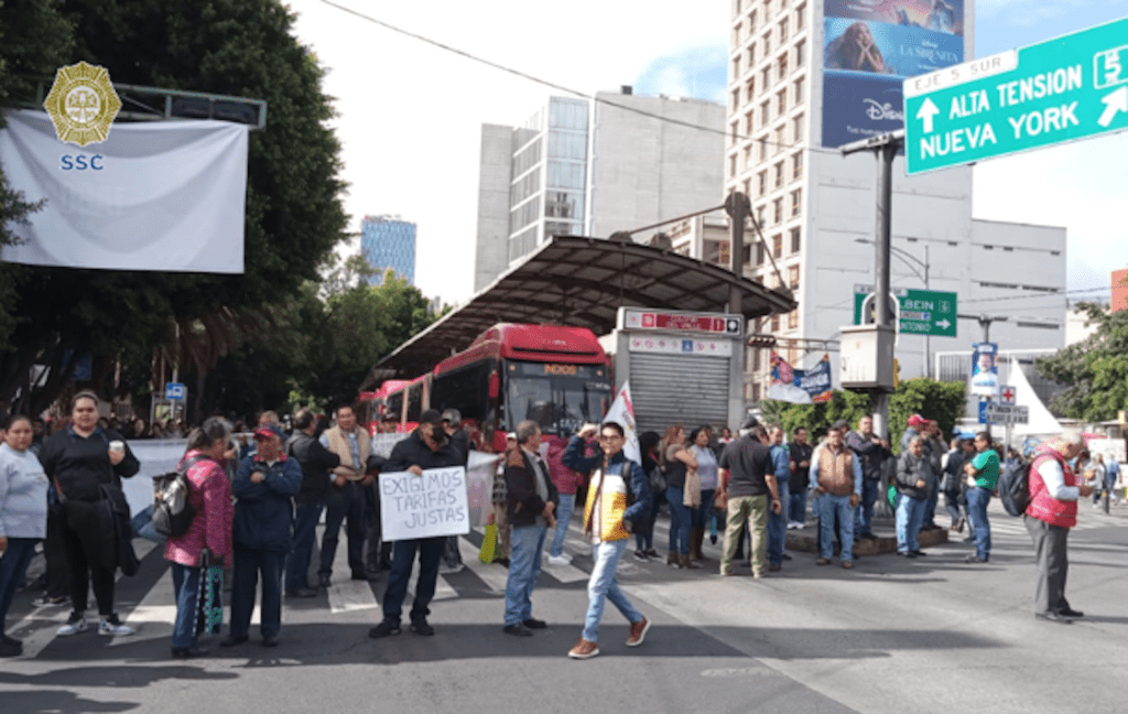 Bloqueos en CDMX este 10 de octubre de 2023.