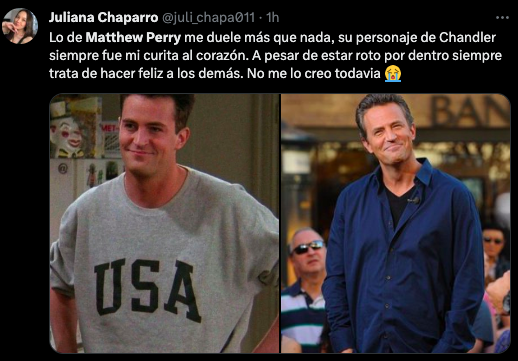 Sniff: Así reaccionó el internet a la muerte de Matthew Perry (Chandler Bing en 'Friends')