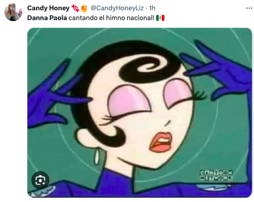 Las mejores reacciones de Danna Paola cantando el Himno Nacional Mexicano durante la pelea del Canelo Álvarez 