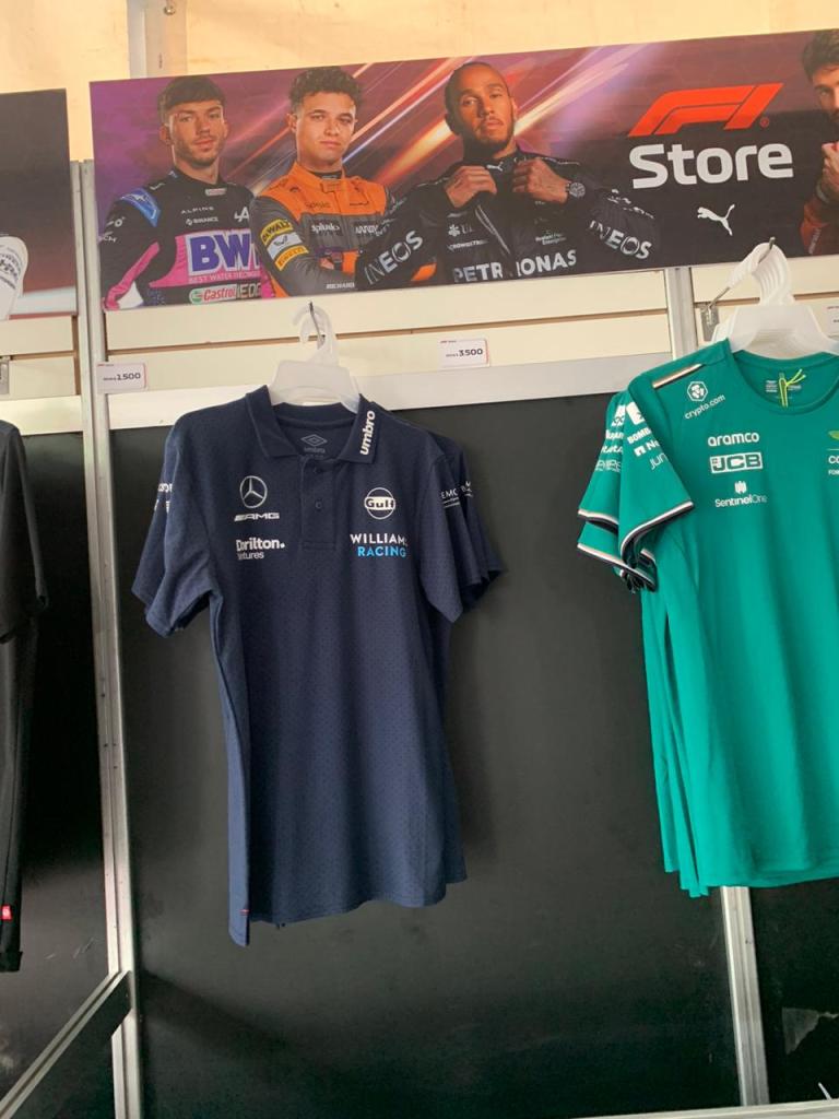 Estos son los precios de la merch en el GP de México