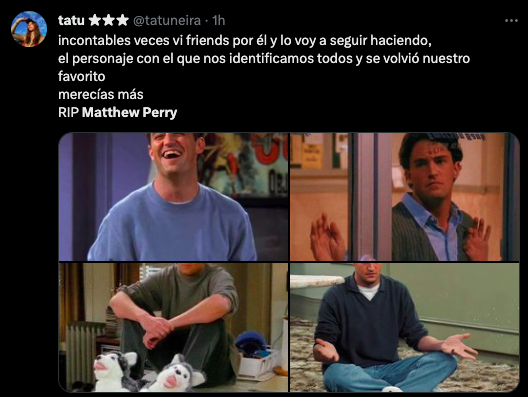 Sniff: Así reaccionó el internet a la muerte de Matthew Perry (Chandler Bing en 'Friends')