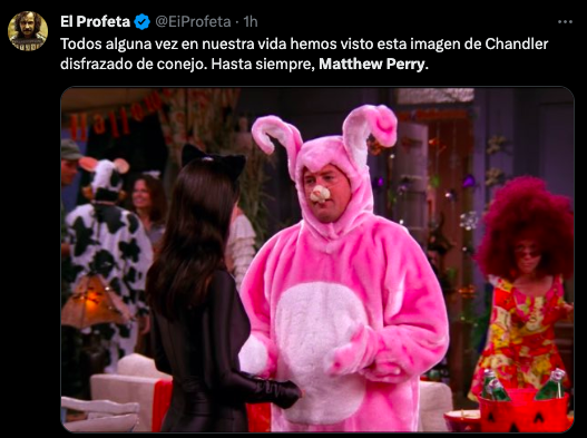 Sniff: Así reaccionó el internet a la muerte de Matthew Perry (Chandler Bing en 'Friends')