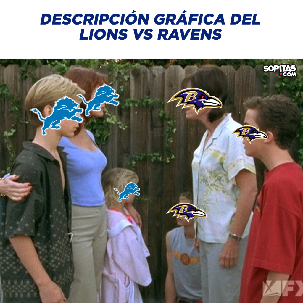 El duelazo entre Lions y Ravens