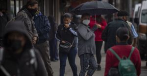 Frío y lluvias en México.