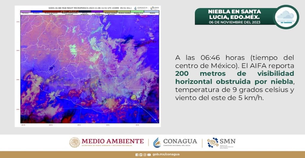 Niebla de noviembre: Suspenden vuelos en el AICM 