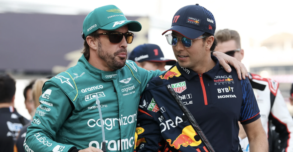 Checo Pérez disfrutó pelear con Fernando Alonso en Brasil