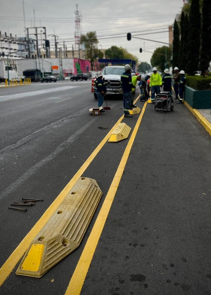 Nueva ciclovía en la alcaldía Cuauhtémoc.