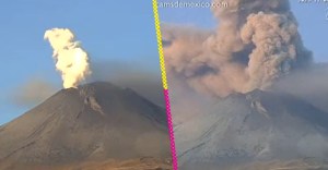 Popocatépetl registra intensa actividad y hay riesgo de caída de ceniza