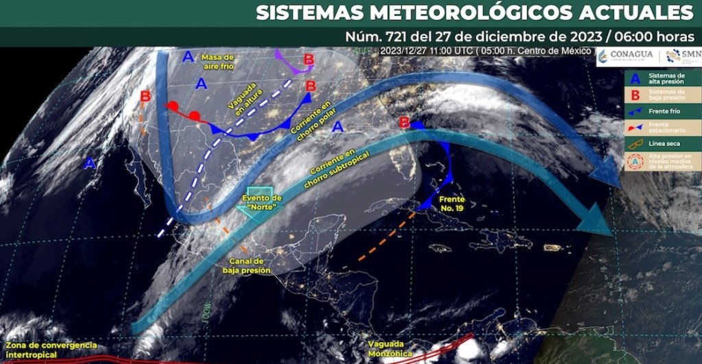 Preparen los paraguas porque se espera más lluvia por el Frente Frío 19