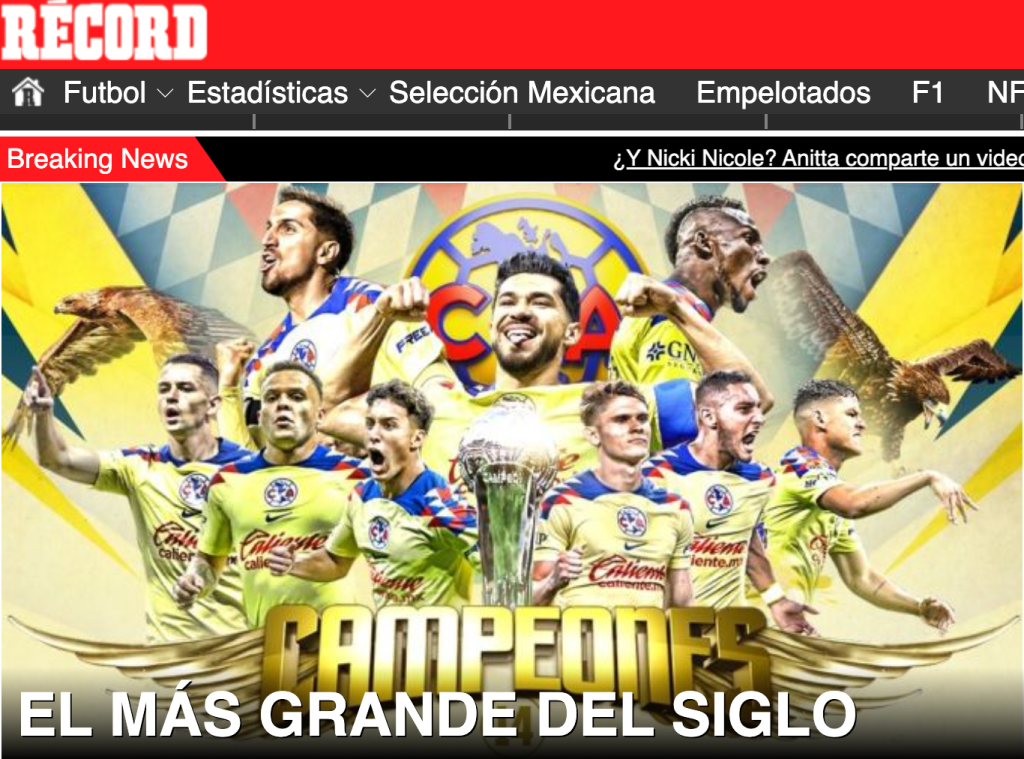 América campeón de la Liga MX