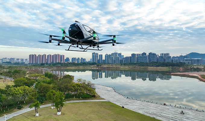 Fotos y videos: Taxi volador realiza con éxito sus primeros vuelos comerciales en China