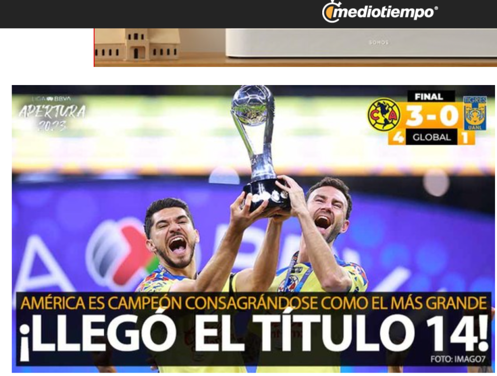 América campeón de la Liga MX