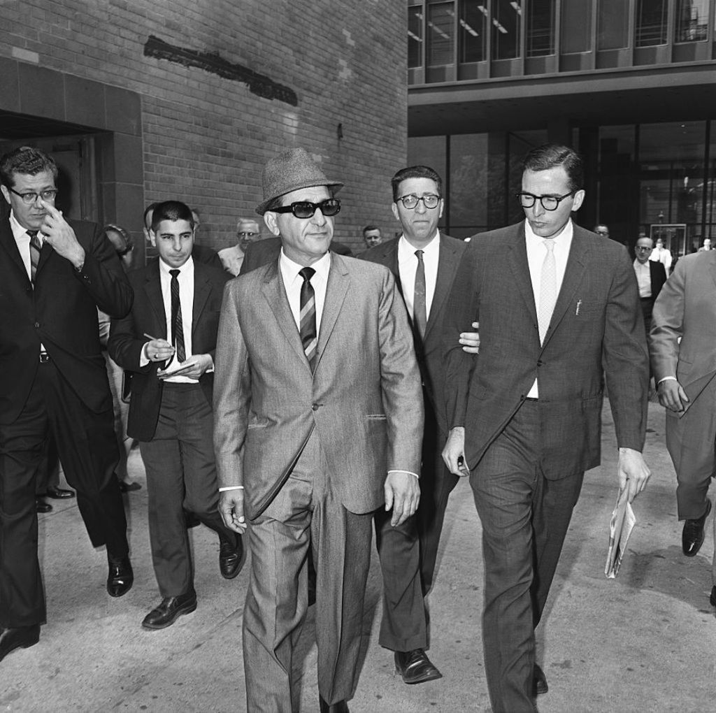 Sam Giancana, líder criminal en Chicago.