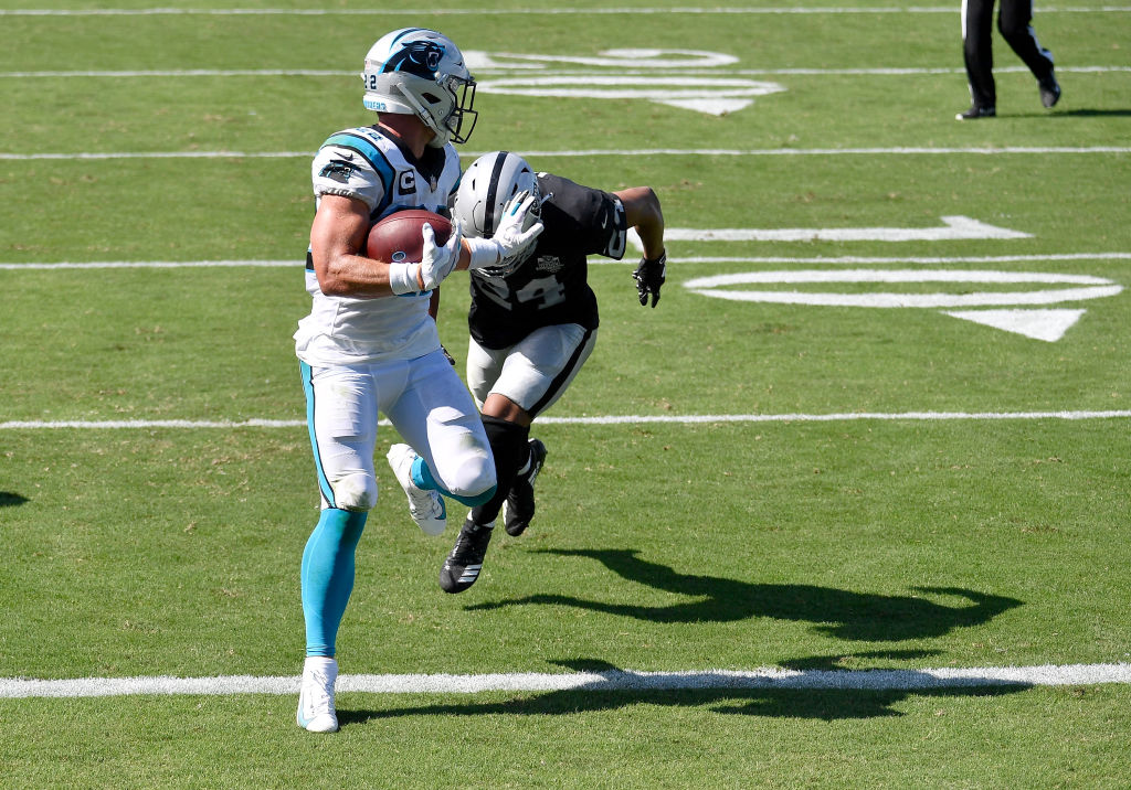 Christian McCaffrey con los Carolina Panthers