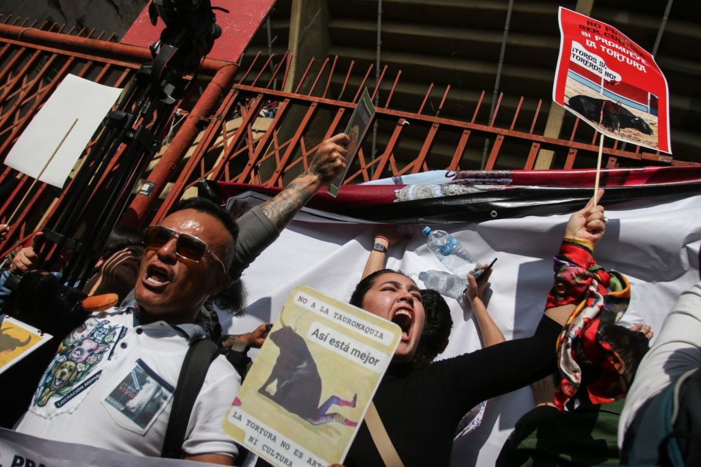 Regreso de Corridas de Toros a la Plaza México entre protestas y agresiones