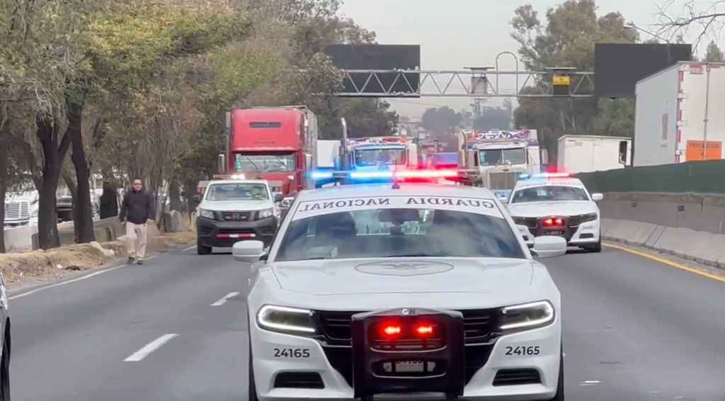 El bloqueo de transportistas por la inseguridad en la México-Querétaro