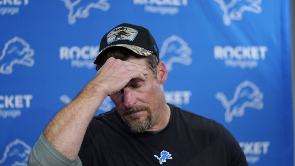 Dan Campbell, entrenador en jefe de Lions