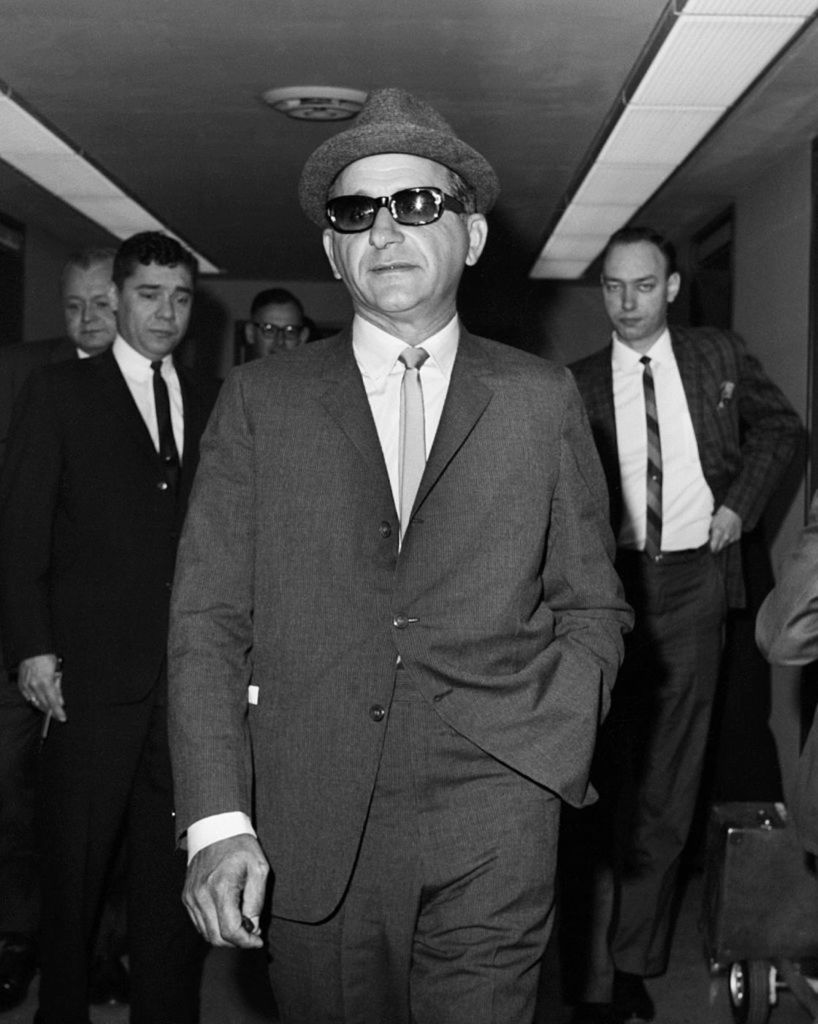 Sam Giancana, líder criminal en Chicago.