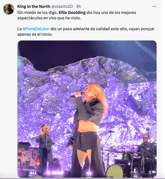 Videos, reacciones (y memes) del show de Ellie Goulding en la Feria de León 2024 