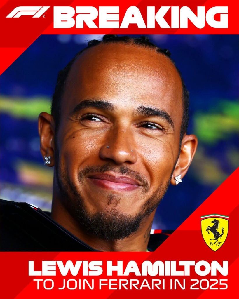 Lewis Hamilton a Ferrari