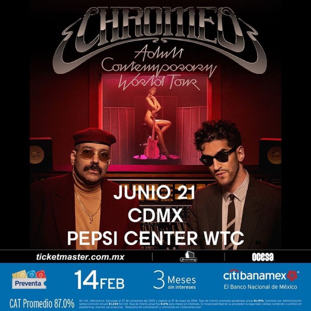 concierto chromeo cdmx